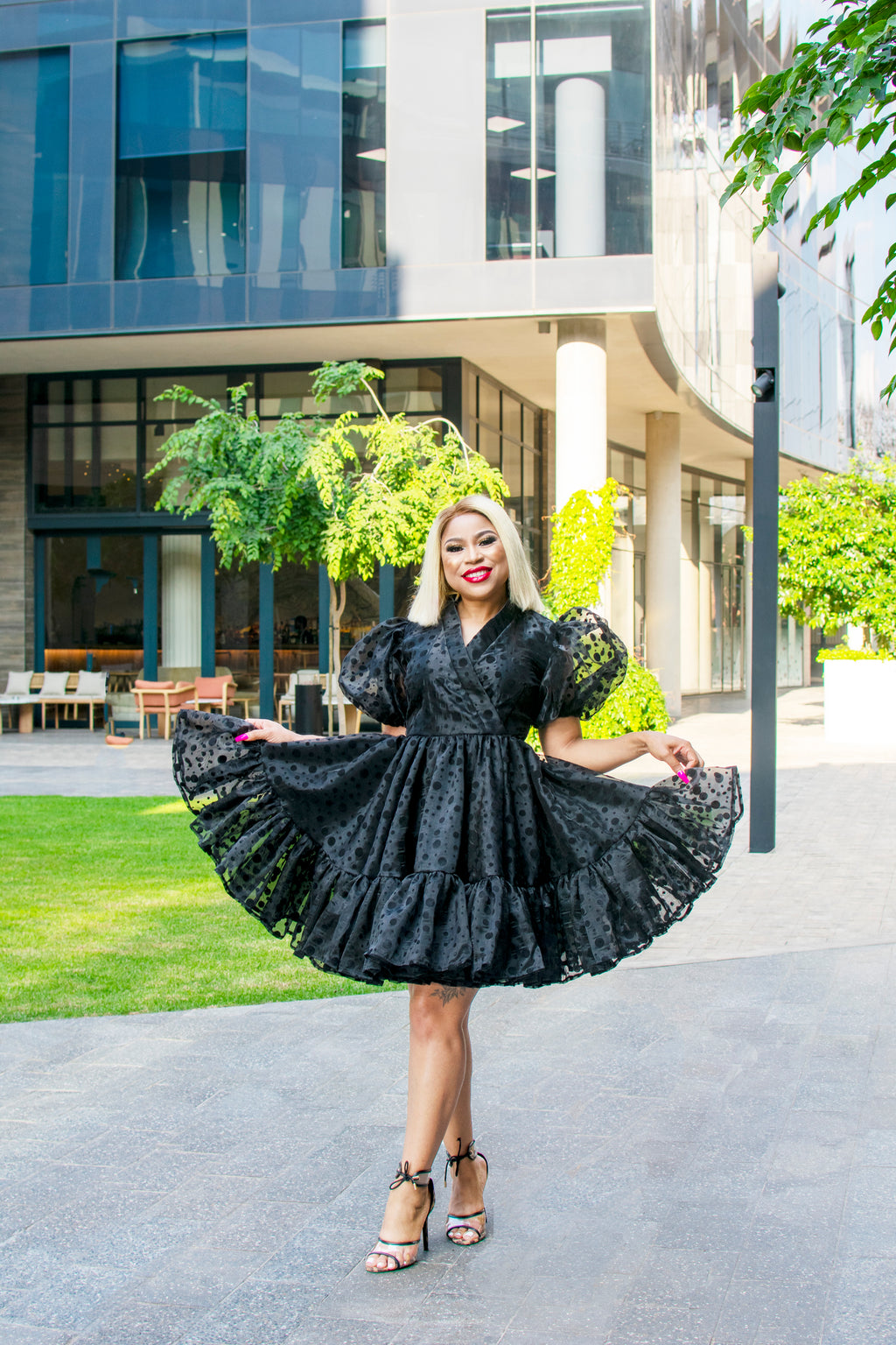 Esmeralda polka dot Dress